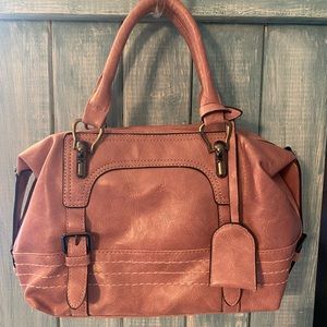 Pink satchel bag